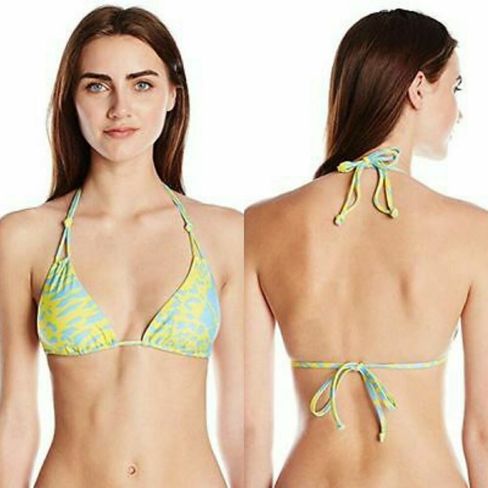 Sauvage Beach Safari Knotted Triangle Bikini Top